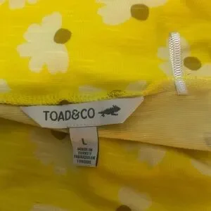 Skort Toad & Co Femme Taille M - Imprimé Floral Jaune, Coton Bio, Parfait état